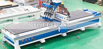 蓝狮注册1212木工开料机客户厂区加工样品展示